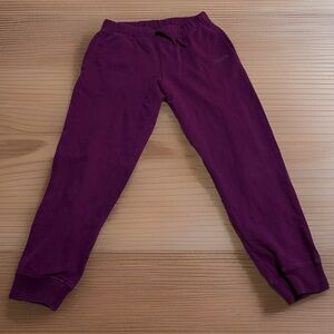 Roots Dark Purple Kids Original Drawstring Jogger Sweatpants size 14 EUC